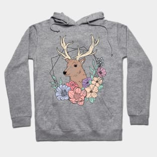 Floral Stag Hoodie